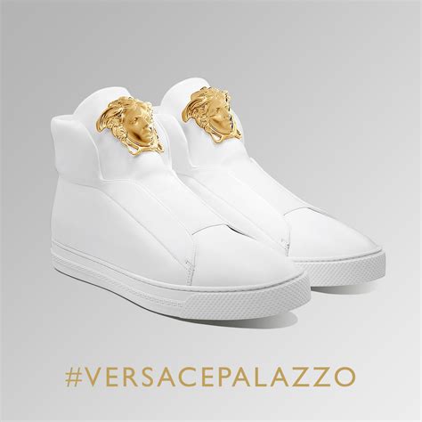 white Versace sneakers men